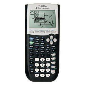Texas Instruments TI-84 Plus Black and White Calculator